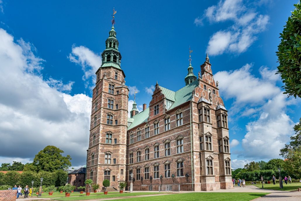 Architecture photograph of Rosenborg Castle in Copenhagen, Denmark.